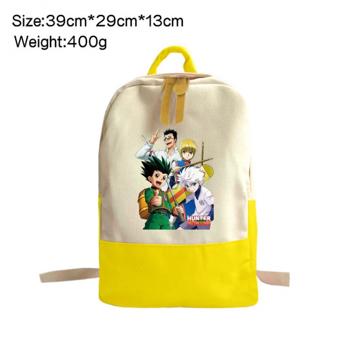 HunterXHunter Anime Surrounding Canvas Colorful Backpack 39x29x13cm