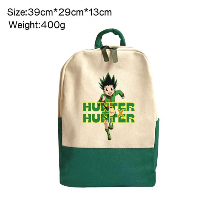 HunterXHunter Anime Surrounding Canvas Colorful Backpack 39x29x13cm