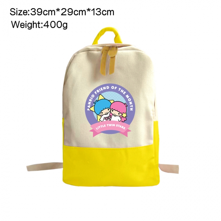 sanrio Anime Surrounding Canvas Colorful Backpack 39x29x13cm