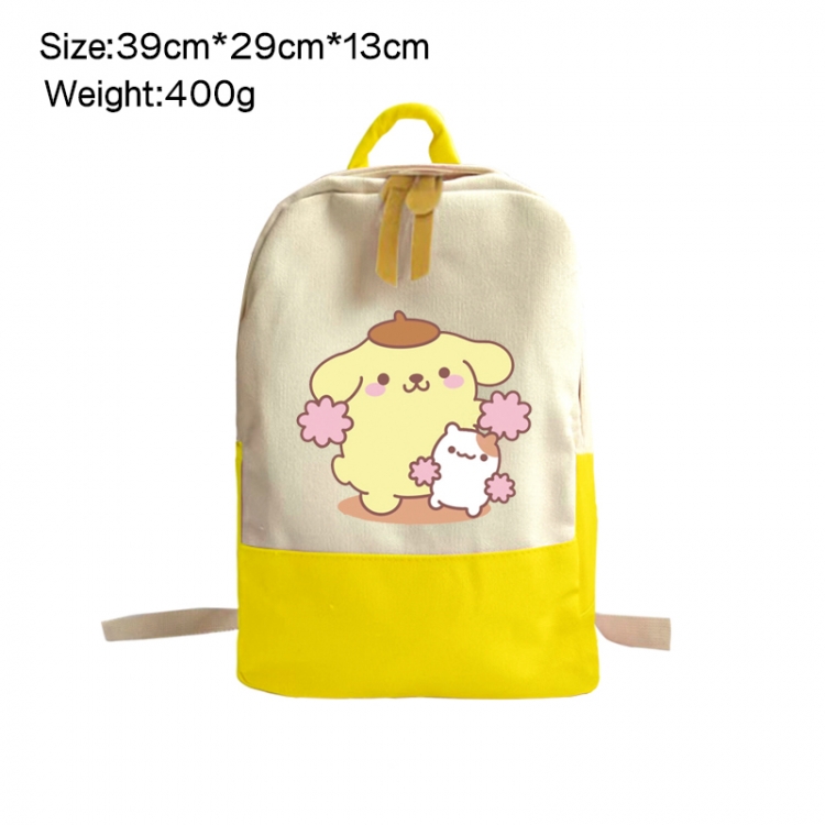 sanrio Anime Surrounding Canvas Colorful Backpack 39x29x13cm