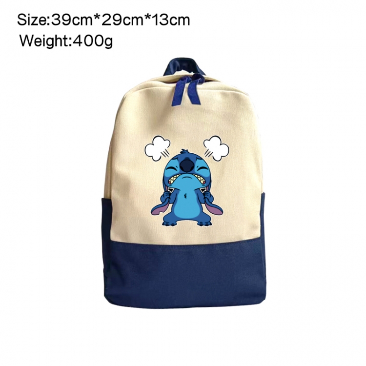 Lilo & Stitch Anime Surrounding Canvas Colorful Backpack 39x29x13cm