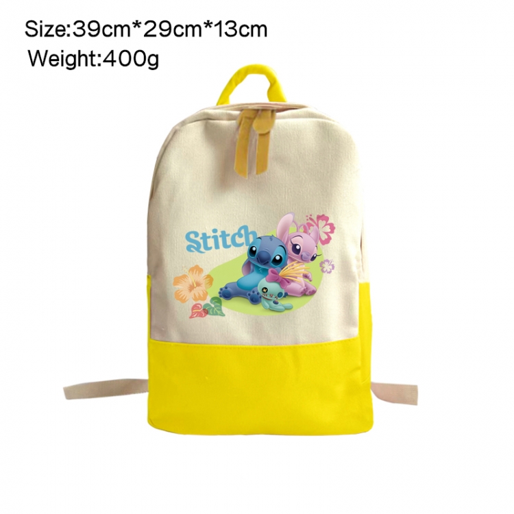 Lilo & Stitch Anime Surrounding Canvas Colorful Backpack 39x29x13cm