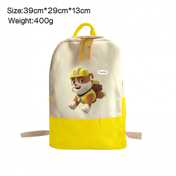 PAW Patrol Anime Surrounding Canvas Colorful Backpack 39x29x13cm