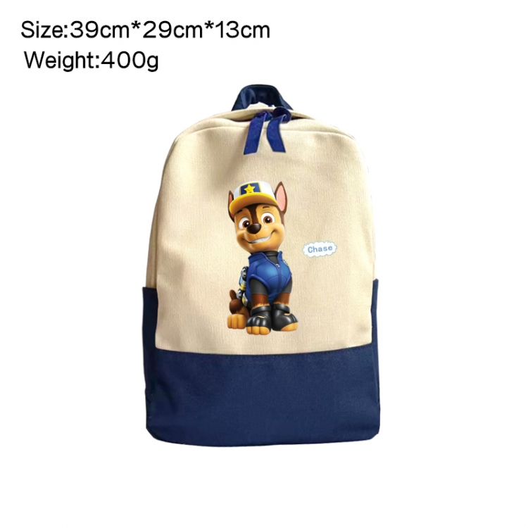 PAW Patrol Anime Surrounding Canvas Colorful Backpack 39x29x13cm