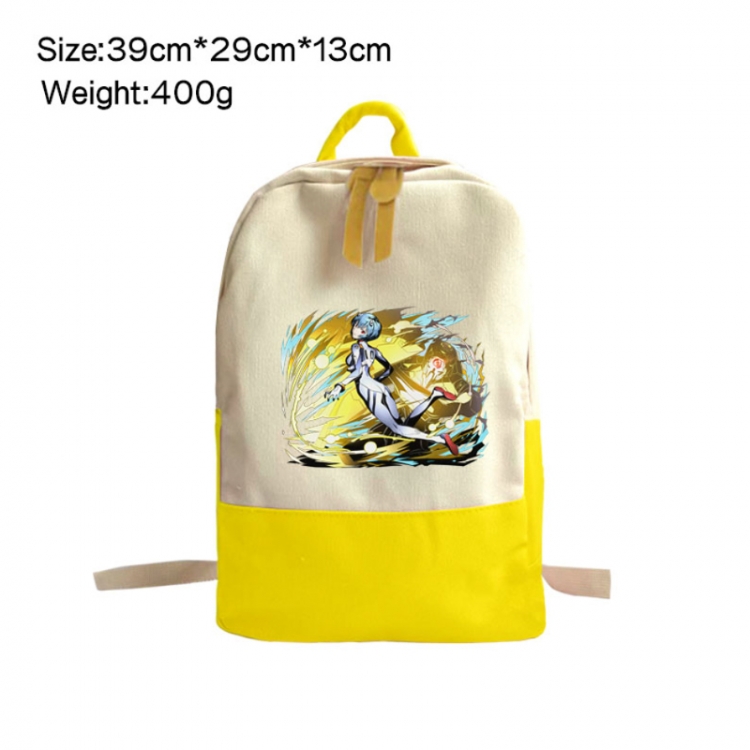 EVA Anime Surrounding Canvas Colorful Backpack 39x29x13cm