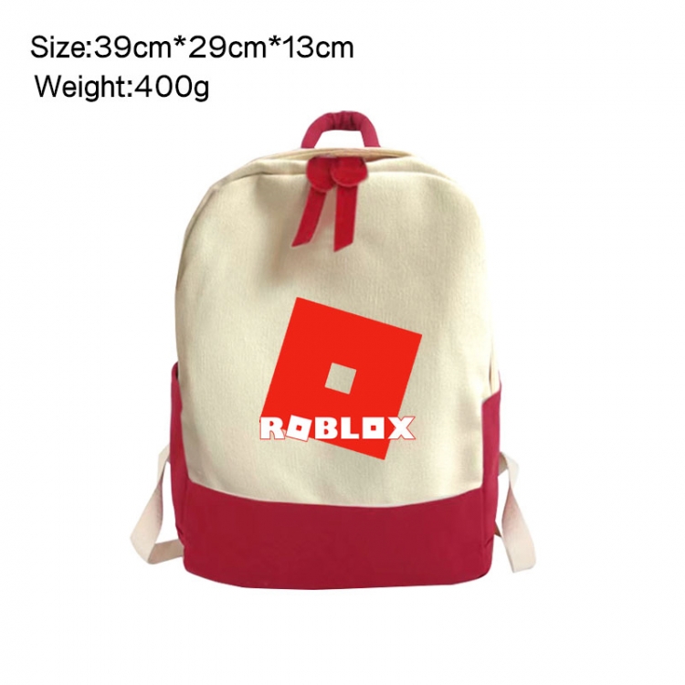 Roblox Anime Surrounding Canvas Colorful Backpack 39x29x13cm