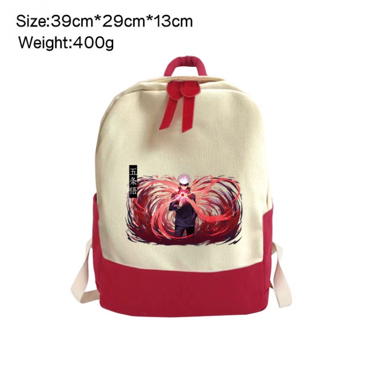 Jujutsu Kaisen Anime Surrounding Canvas Colorful Backpack 39x29x13cm