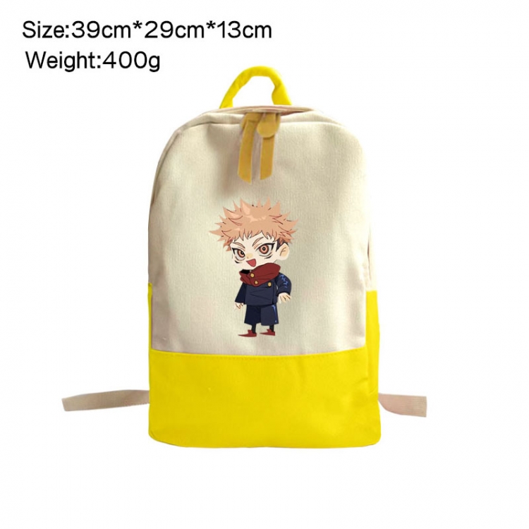 Jujutsu Kaisen Anime Surrounding Canvas Colorful Backpack 39x29x13cm