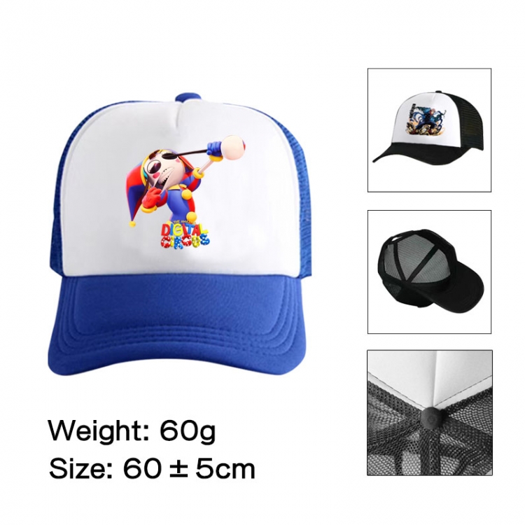 The Amazing Digital Circus Anime peripheral color printed mesh cap baseball cap size 60 ± 5cm