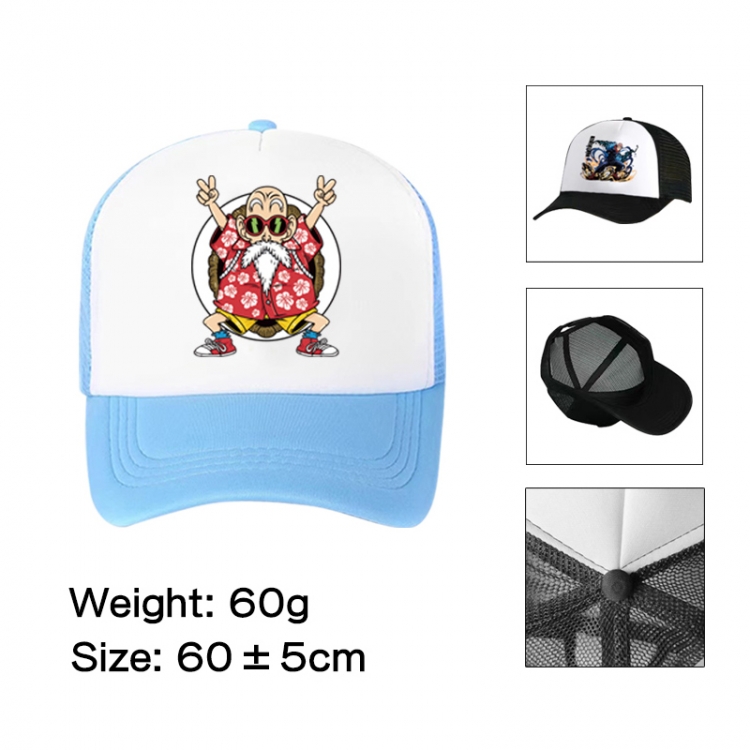 DRAGON BALL Anime peripheral color printed mesh cap baseball cap size 60 ± 5cm