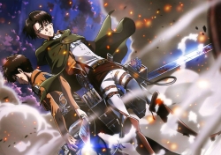 Shingeki no Kyojin Double side...