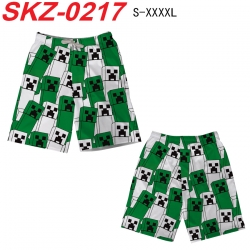 Minecraft Anime full-color digital printed beach shorts from S to 4XL SKZ-0217