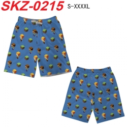 Minecraft Anime full-color digital printed beach shorts from S to 4XL SKZ-0215