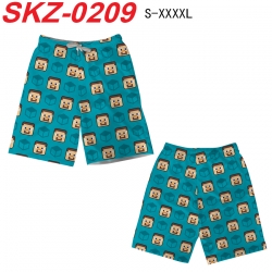 Minecraft Anime full-color digital printed beach shorts from S to 4XL  SKZ-0209