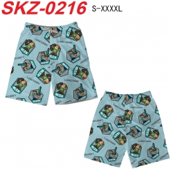 Minecraft Anime full-color digital printed beach shorts from S to 4XL SKZ-0216