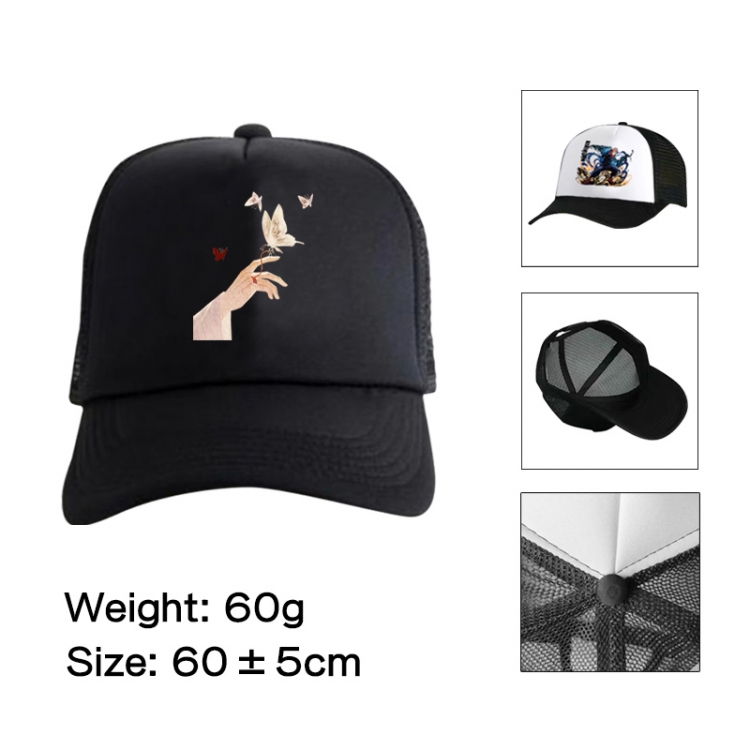 Heavenly Official Blessing Anime peripheral color printed mesh cap baseball cap size 60 ± 5cm