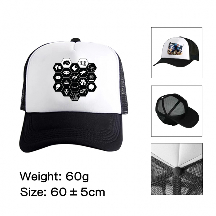 EVA Anime peripheral color printed mesh cap baseball cap size 60 ± 5cm