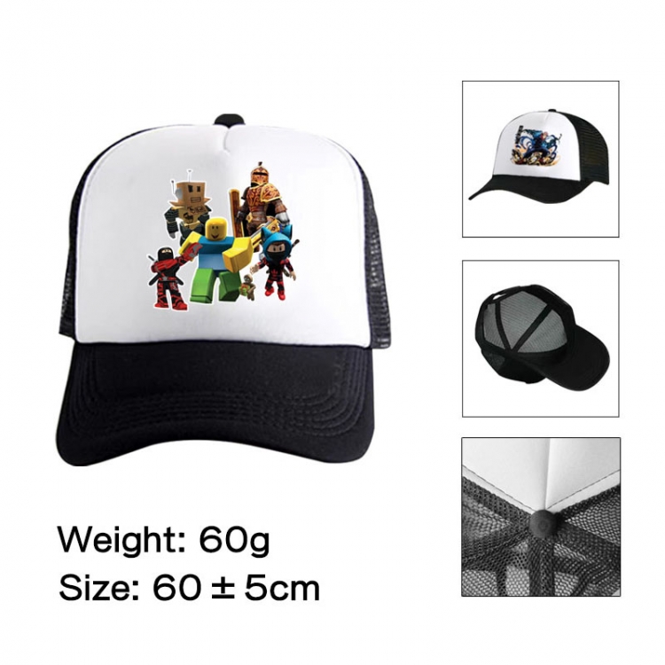 Roblox Anime peripheral color printed mesh cap baseball cap size 60 ± 5cm
