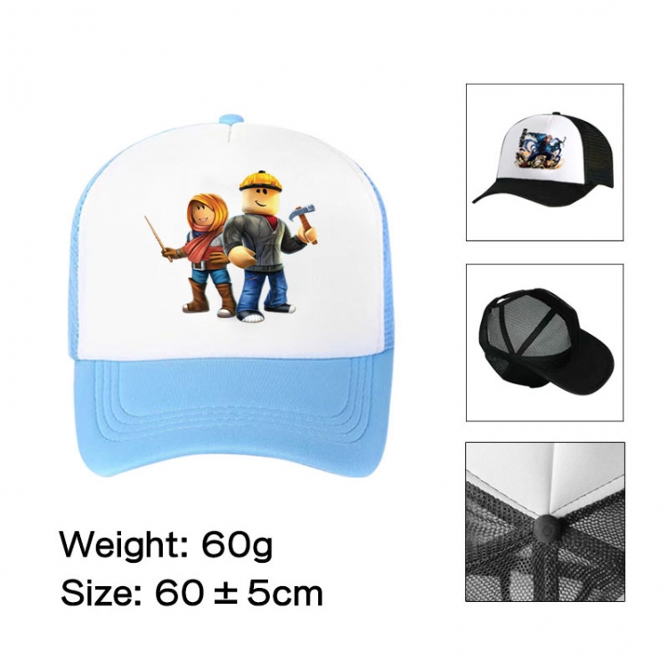 Roblox Anime peripheral color printed mesh cap baseball cap size 60 ± 5cm
