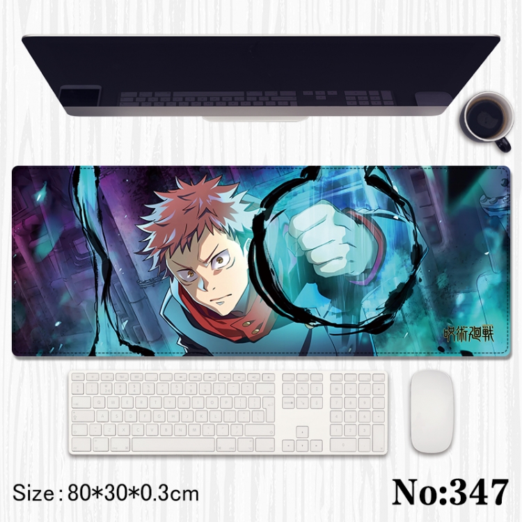 Jujutsu Kaisen Anime peripheral computer mouse pad office desk pad multifunctional pad 80X30X0.3cm