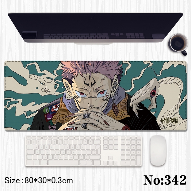 Jujutsu Kaisen Anime peripheral computer mouse pad office desk pad multifunctional pad 80X30X0.3cm