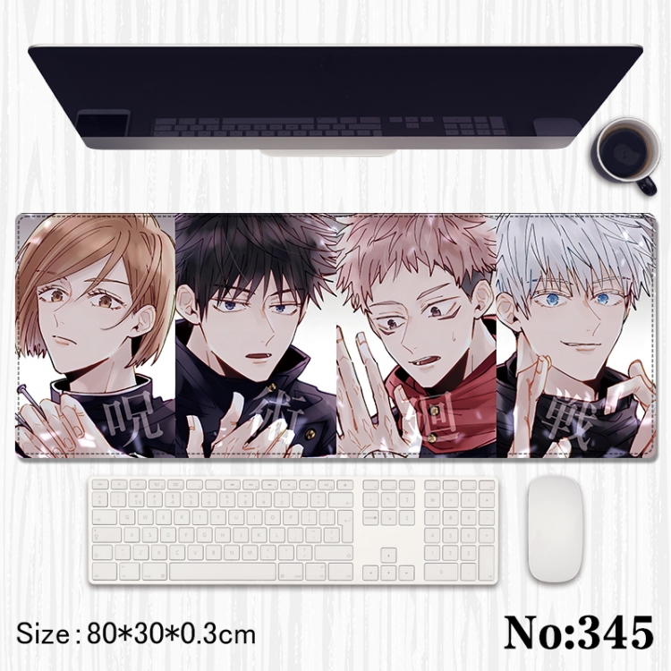 Jujutsu Kaisen Anime peripheral computer mouse pad office desk pad multifunctional pad 80X30X0.3cm