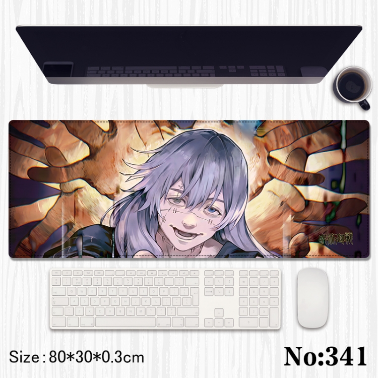 Jujutsu Kaisen Anime peripheral computer mouse pad office desk pad multifunctional pad 80X30X0.3cm