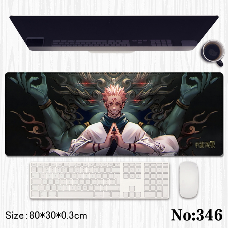 Jujutsu Kaisen Anime peripheral computer mouse pad office desk pad multifunctional pad 80X30X0.3cm