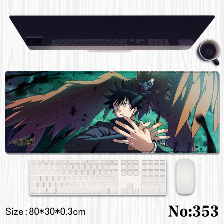 Jujutsu Kaisen Anime peripheral computer mouse pad office desk pad multifunctional pad 80X30X0.3cm