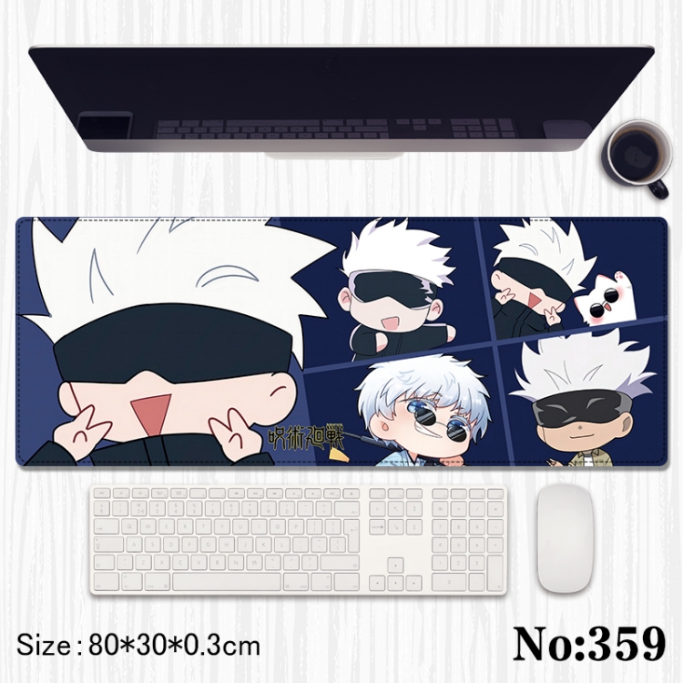 Jujutsu Kaisen Anime peripheral computer mouse pad office desk pad multifunctional pad 80X30X0.3cm