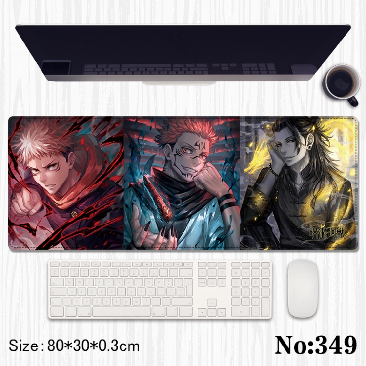 Jujutsu Kaisen Anime peripheral computer mouse pad office desk pad multifunctional pad 80X30X0.3cm