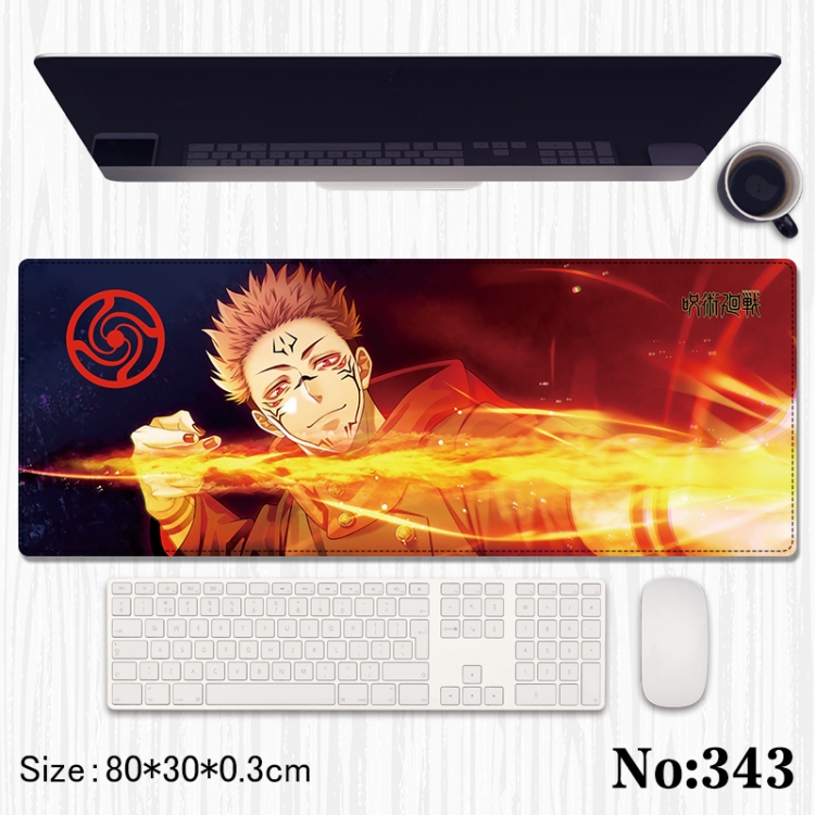 Jujutsu Kaisen Anime peripheral computer mouse pad office desk pad multifunctional pad 80X30X0.3cm