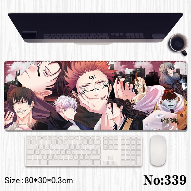 Jujutsu Kaisen Anime peripheral computer mouse pad office desk pad multifunctional pad 80X30X0.3cm