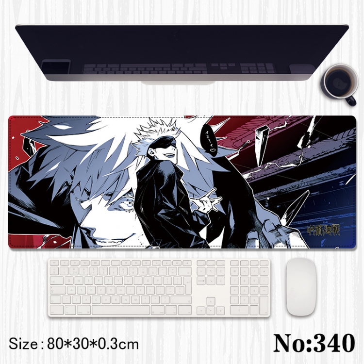 Jujutsu Kaisen Anime peripheral computer mouse pad office desk pad multifunctional pad 80X30X0.3cm