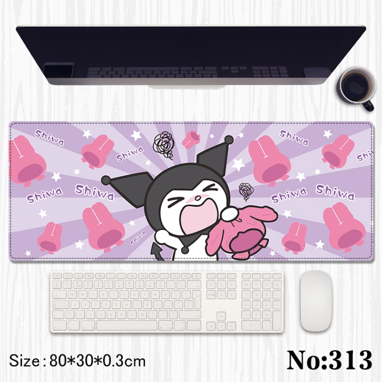 Kuromi Anime peripheral computer mouse pad office desk pad multifunctional pad 80X30X0.3cm