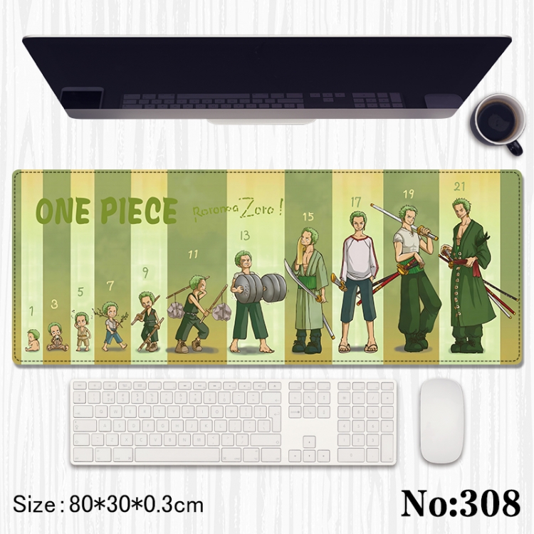 One Piece Anime peripheral computer mouse pad office desk pad multifunctional pad 80X30X0.3cm