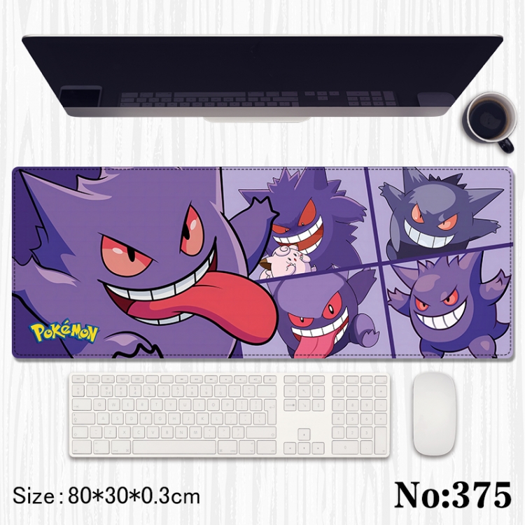  Pokemon Anime peripheral computer mouse pad office desk pad multifunctional pad 80X30X0.3cm