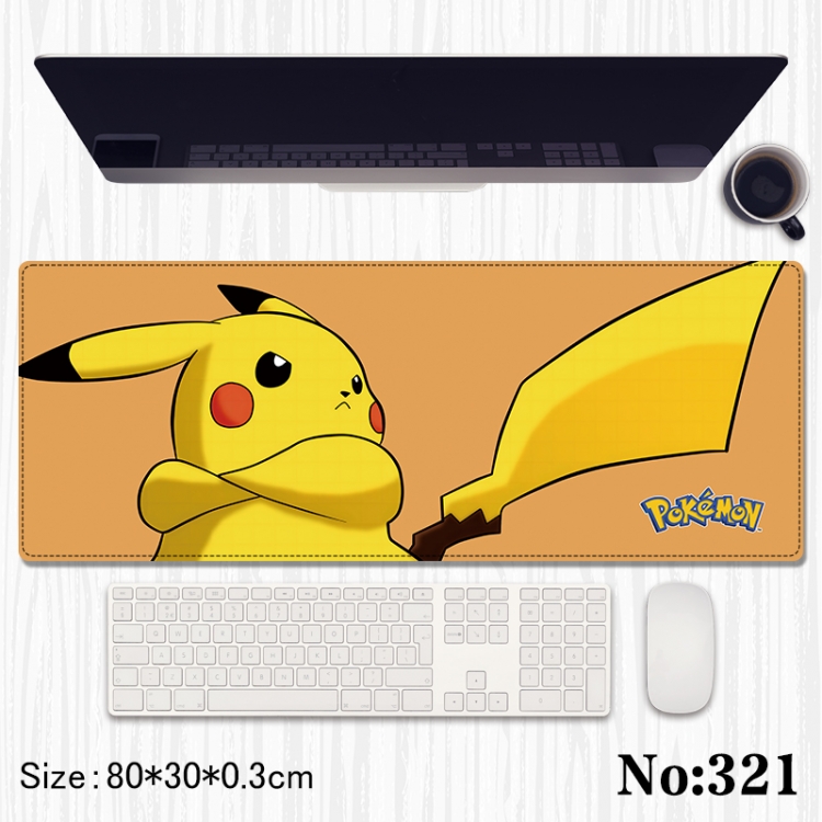  Pokemon Anime peripheral computer mouse pad office desk pad multifunctional pad 80X30X0.3cm