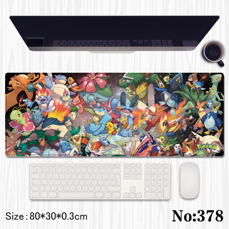  Pokemon Anime peripheral computer mouse pad office desk pad multifunctional pad 80X30X0.3cm