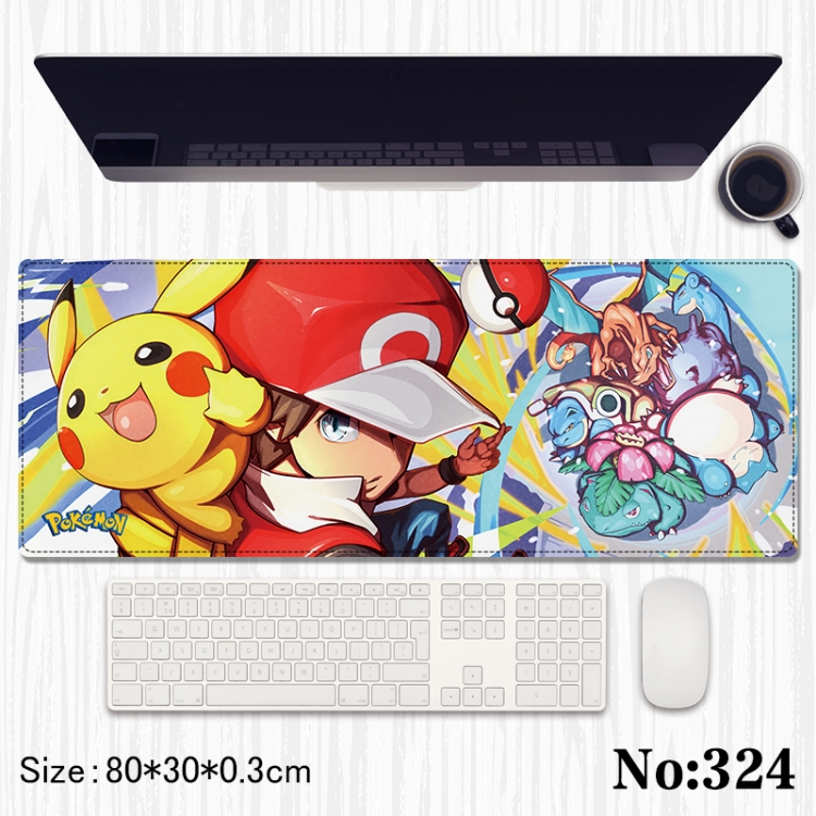  Pokemon Anime peripheral computer mouse pad office desk pad multifunctional pad 80X30X0.3cm