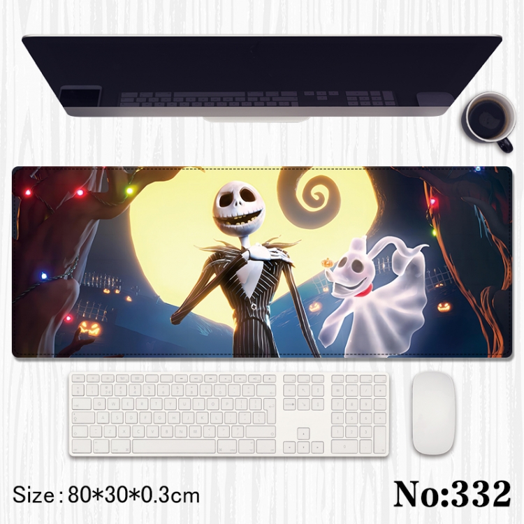 The Nightmare Before Christmas Anime peripheral computer mouse pad office desk pad multifunctional pad 80X30X0.3cm