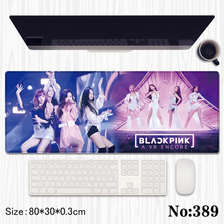 BLACK PINK Anime peripheral computer mouse pad office desk pad multifunctional pad 80X30X0.3cm