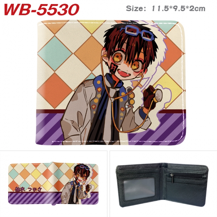 Toilet-bound Hanako-kun Animation color PU leather half fold wallet 11.5X9X2CM  WB-5530A