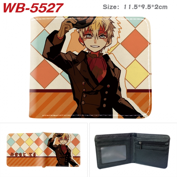 Toilet-bound Hanako-kun Animation color PU leather half fold wallet 11.5X9X2CM WB-5527A