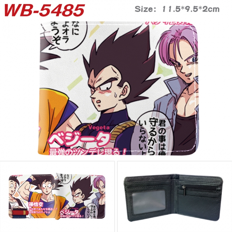 DRAGON BALL Animation color PU leather half fold wallet 11.5X9X2CM