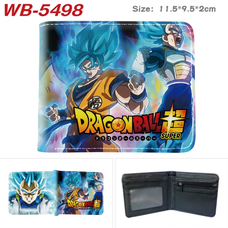 DRAGON BALL Animation color PU leather half fold wallet 11.5X9X2CM