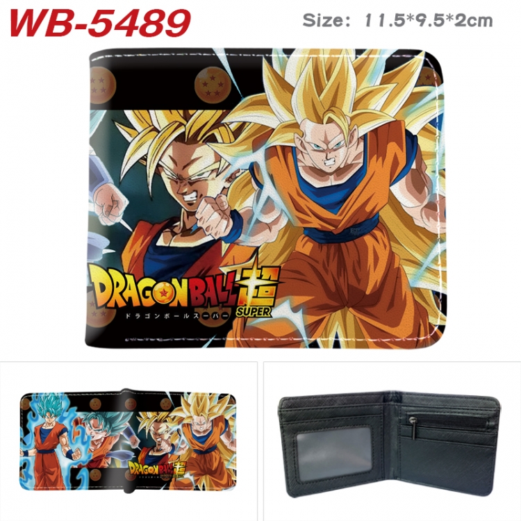 DRAGON BALL Animation color PU leather half fold wallet 11.5X9X2CM