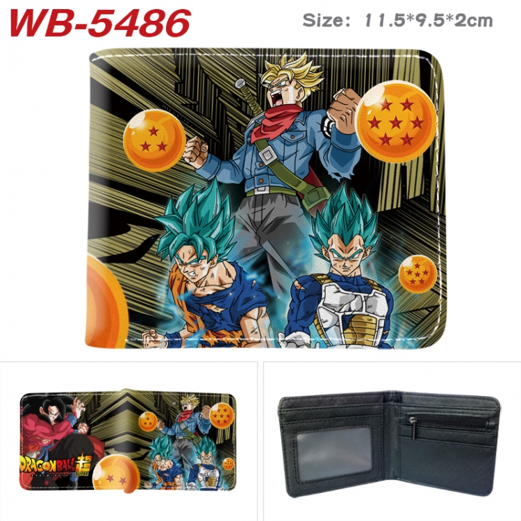 DRAGON BALL Animation color PU leather half fold wallet 11.5X9X2CM