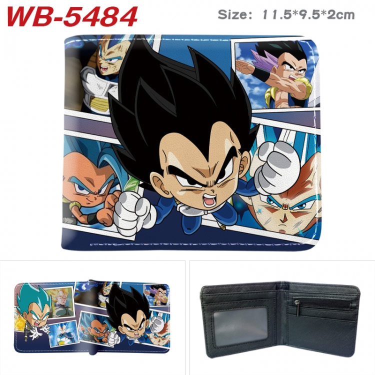 DRAGON BALL Animation color PU leather half fold wallet 11.5X9X2CM