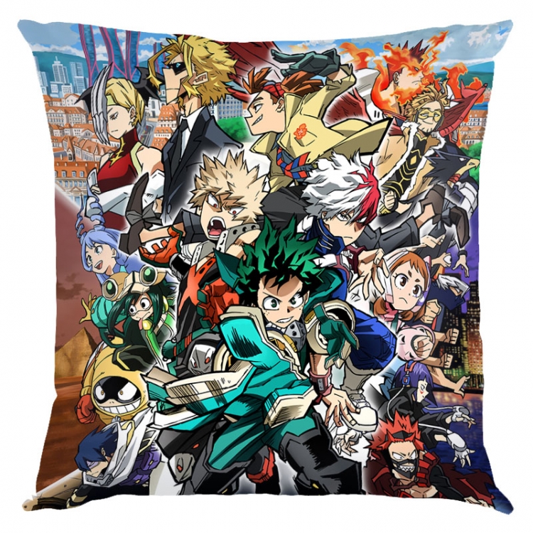 My Hero Academia Anime square full-color pillow cushion 45X45CM NO FILLING  w9-460
